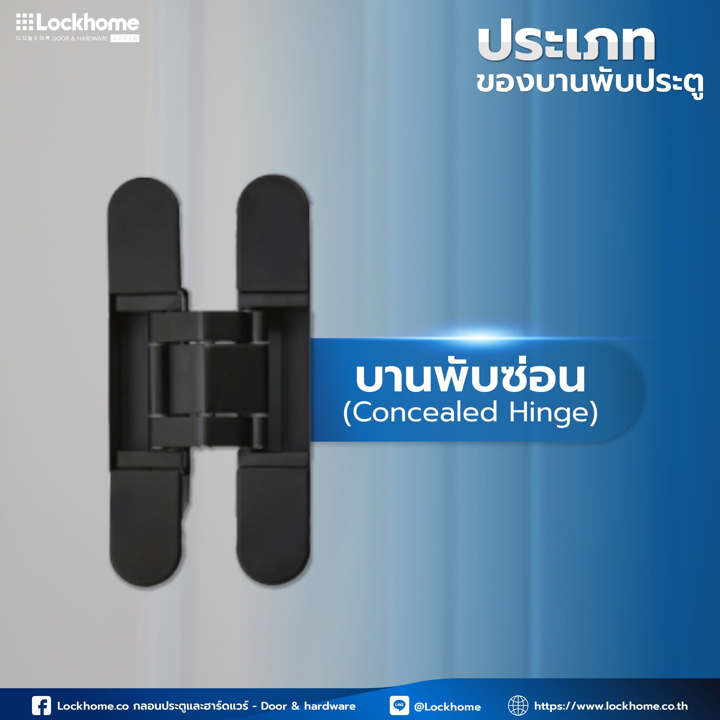 บานพับซ่อน (Concealed Hinge)