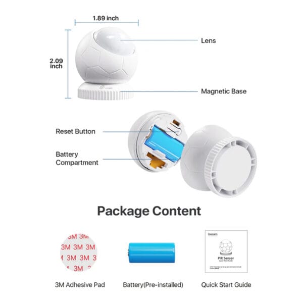 Loocam PIR Sensor เซ็นเซอร์ PIR ตรวจจับแสงอินฟราเรดที่ปล่อยออกมาจากร่างกาย by Lockhome