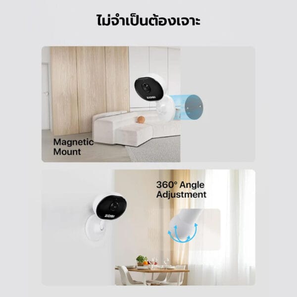 กล้องวงจรปิดอัจฉริยะ PTZ indoor WIFI camera LH688 Lockhome