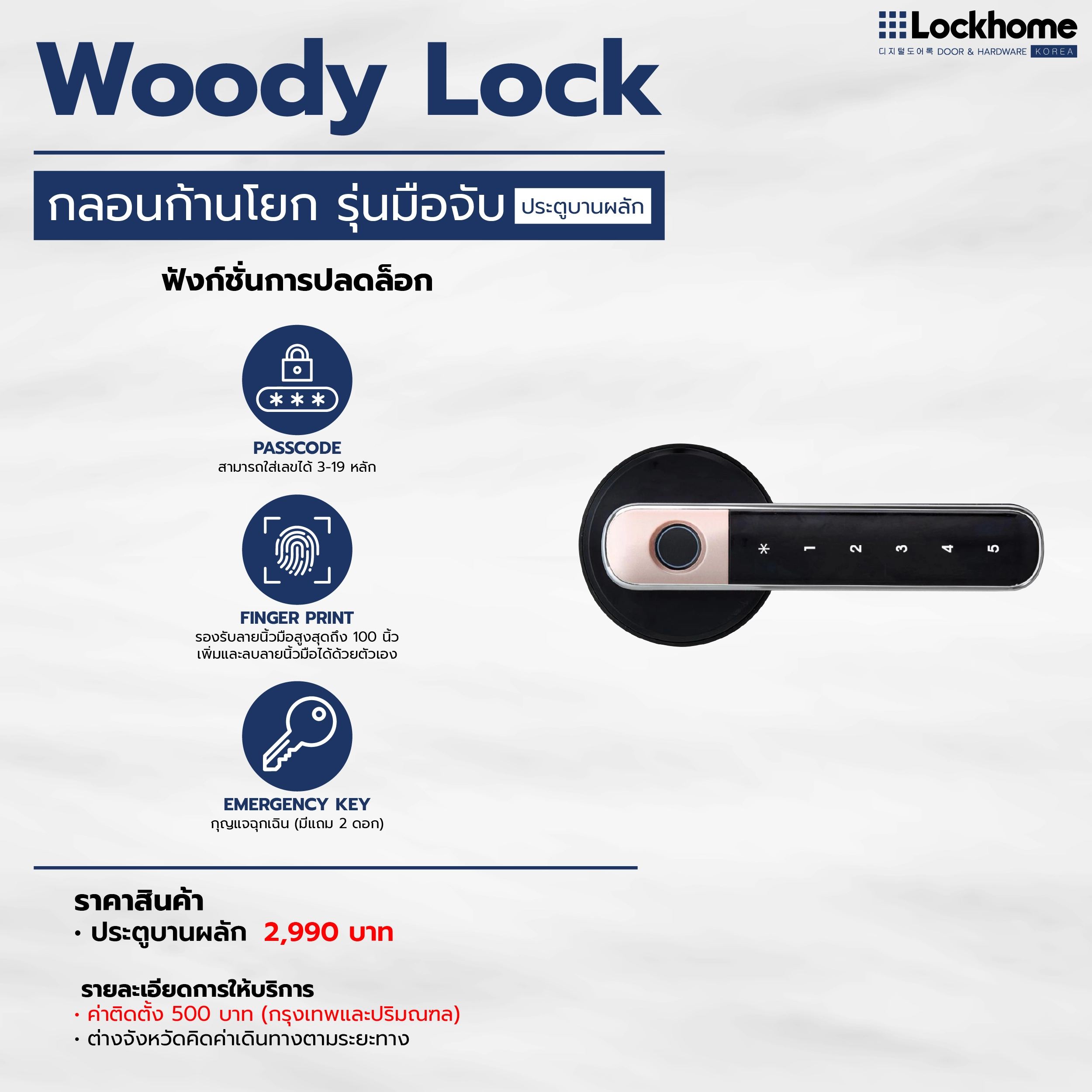 กลอนประตูดิจิตอล หรือ Digital Door Lock