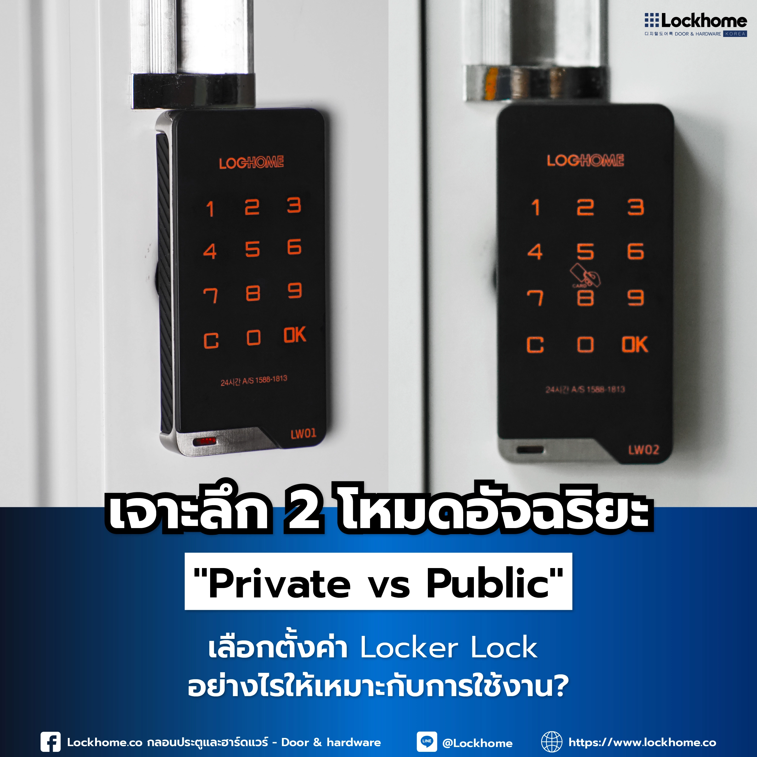 เจาะลึก 2 โหมดอัจฉริยะ "Private vs Public" เลือกตั้งค่า Locker Lock อย่างไรให้เหมาะกับการใช้งาน?