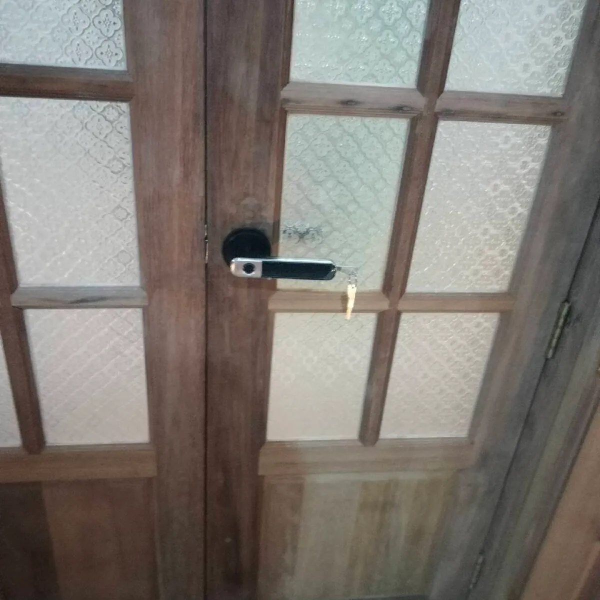 กลอนประตูดิจิตอล WoodyLock รุ่นก้านโยก