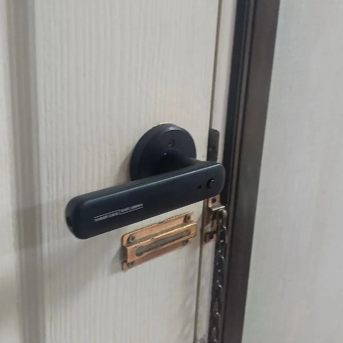 กลอนประตูดิจิตอล WoodyLock รุ่นก้านโยก