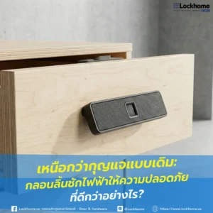 ทำไมต้องเสี่ยงกับกุญแจแบบเดิมที่งัดง่าย พบคำตอบว่า กลอนลิ้นชักไฟฟ้า จาก Lockhome ให้ความปลอดภัยเหนือกว่ากุญแจธรรมดาอย่างไร ทั้งระบบล็อกซ่อนรูป โครงสร้างสุดแกร่ง