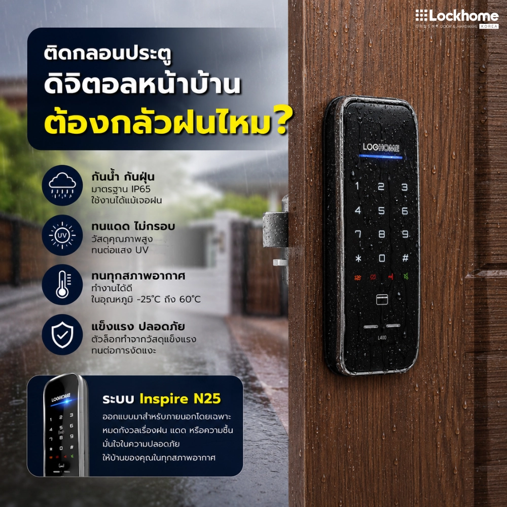 ทำไมหลายบ้านยังนิยมติด กลอนประตูดิจิตอล หน้าบ้าน?
