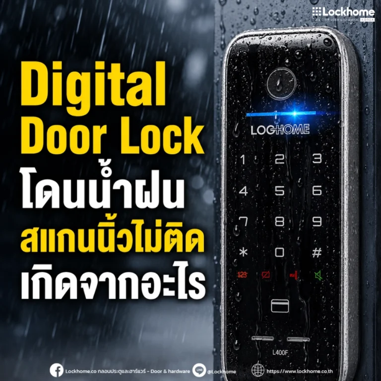 Digital Door Lock โดนน้ำฝน สแกนนิ้วไม่ติด เกิดจากอะไร