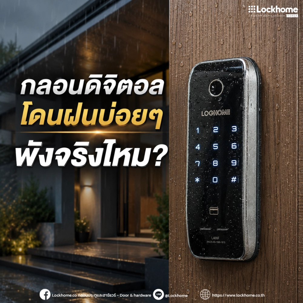 กลอนดิจิตอลโดนฝนบ่อยๆ พังจริงไหม?