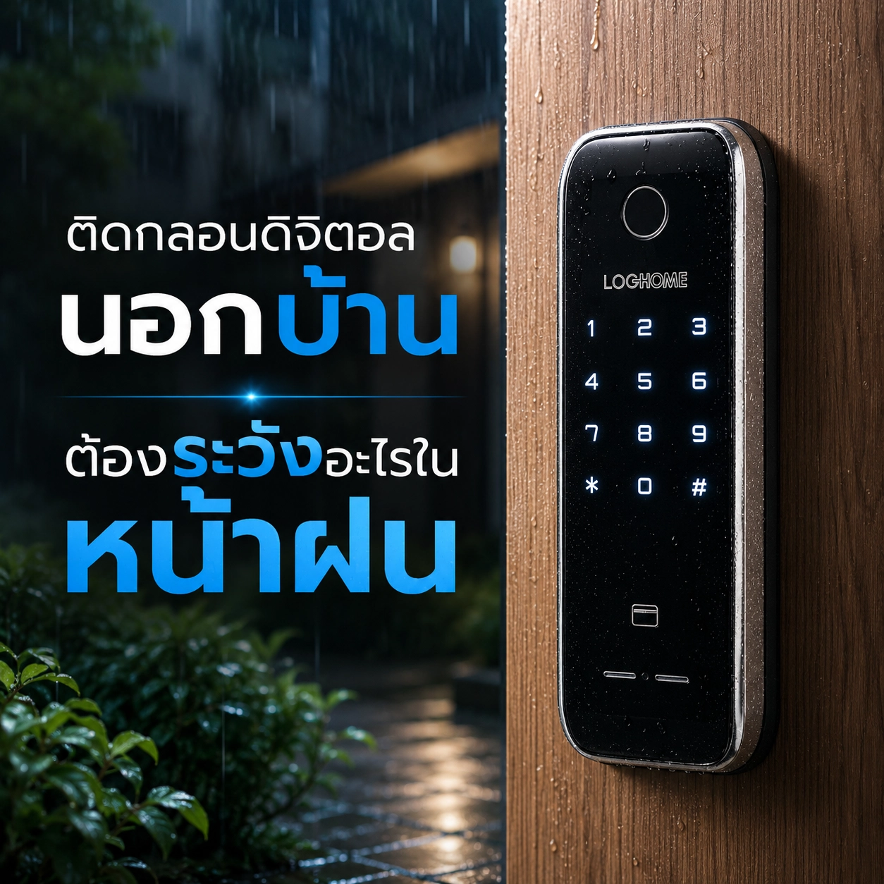 ติดกลอนดิจิตอลนอกบ้าน ต้องระวังอะไรในหน้าฝน