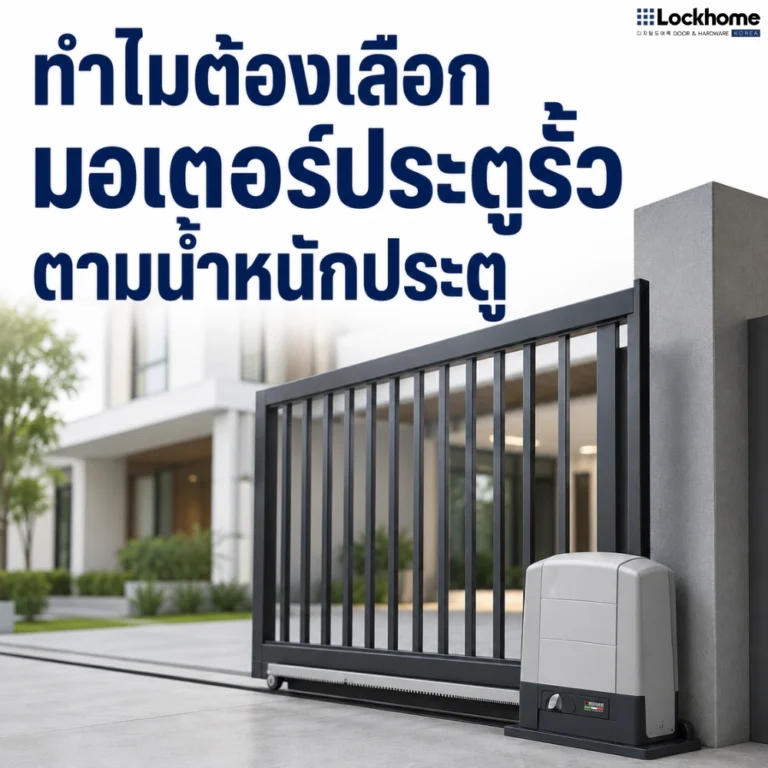 เลือกมอเตอร์ประตูรั้วกี่กิโลดี ให้เหมาะกับน้ำหนักประตูบ้าน