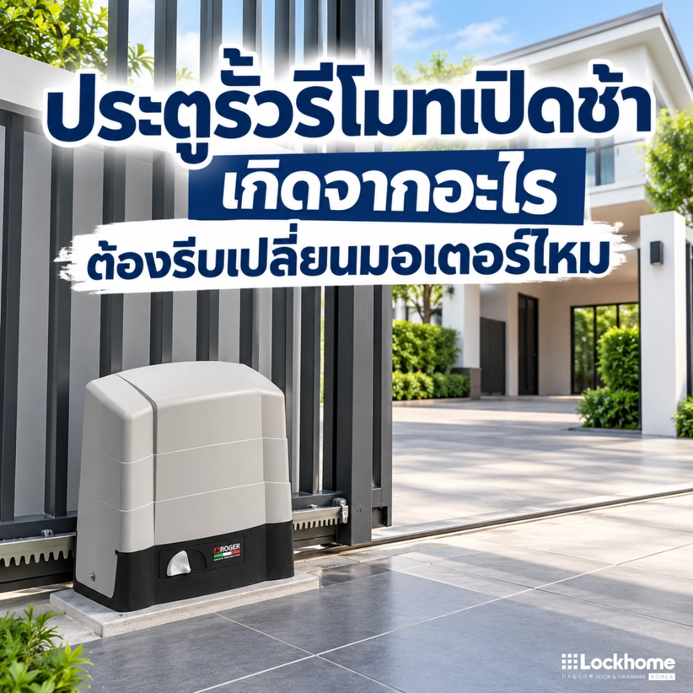 ประตูรั้วรีโมทเปิดช้า เกิดจากอะไร ต้องรีบเปลี่ยนมอเตอร์ไหม
