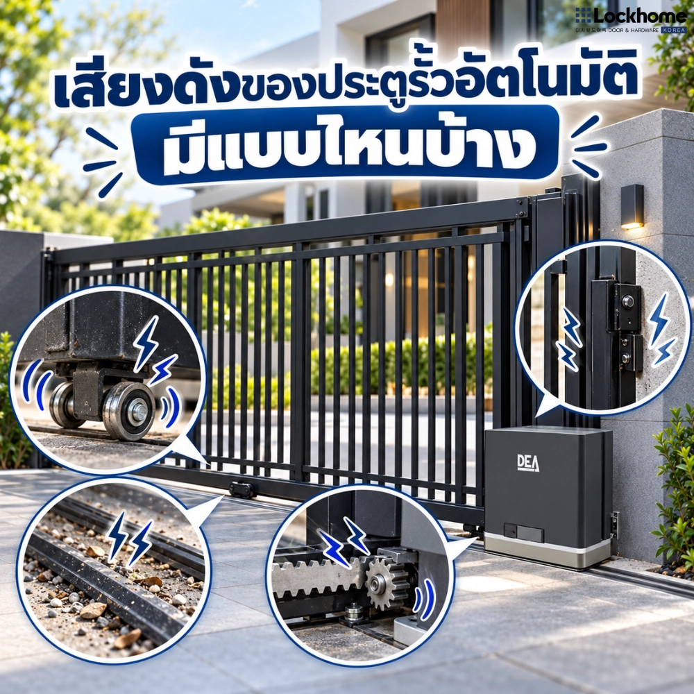 เสียงดังของประตูรั้วอัตโนมัติมีแบบไหนบ้าง