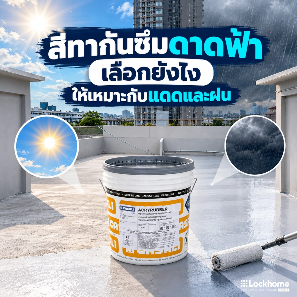 สีทากันซึมดาดฟ้าแบบไหนทนแดดทนฝน เลือกอย่างไรไม่ให้รั่วซ้ำ