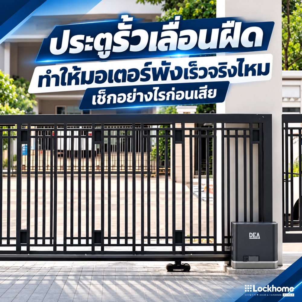 ประตูรั้วเลื่อนฝืด เสี่ยงทำมอเตอร์ Auto Gate พังเร็วจริงไหม